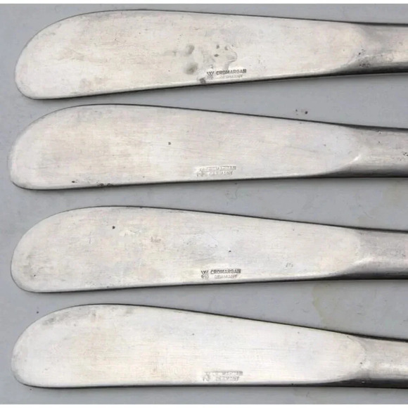 Vintage Antique Lot of 4 WMF Cromargan Stainless Knife Set W. Germany - Picture 3 of 3